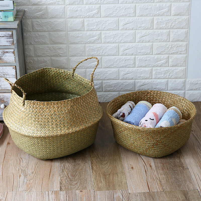 1Handwoven Decorative Storage Basket Miroken