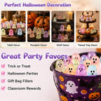 60 Pcs Halloween Luminous Mini Resin Ghost Figures Miniature Figurines