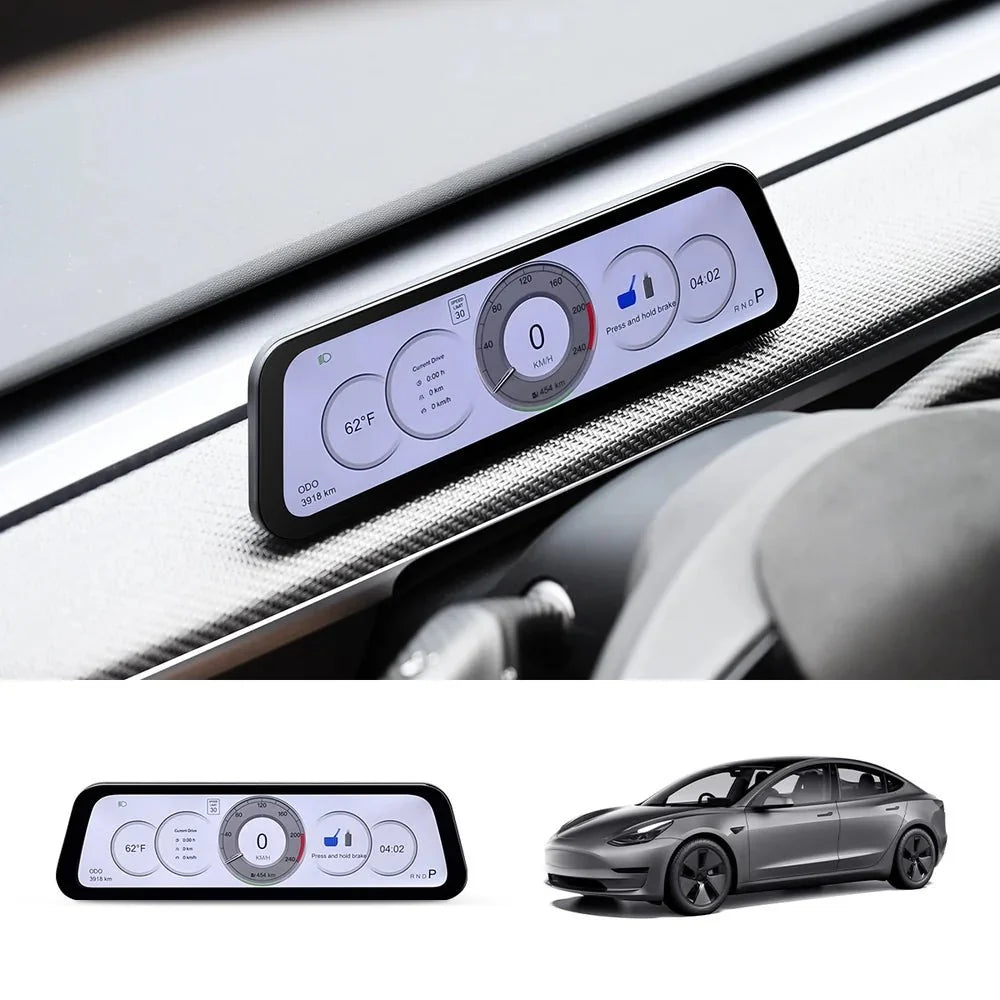 9.6-inch Instrument Cluster Display for Tesla Model 3 / Y (2021–2026)