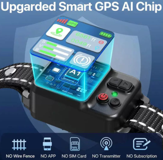 MirokenWireless GPS Dog Fence System — No Wire, No Shock