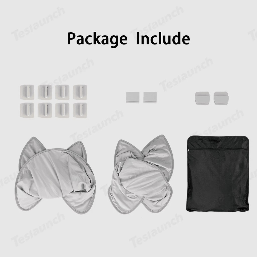 Wholesale Alcantara Split Nano Ice Crystal Glass Roof Sunshade for Tesla Model Y Juniper 2025+（28 Sets）
