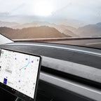 Suede Sunshade Dashboard Mat – UV Protection & Anti-Glare for Tesla Model Y Juniper 2025+
