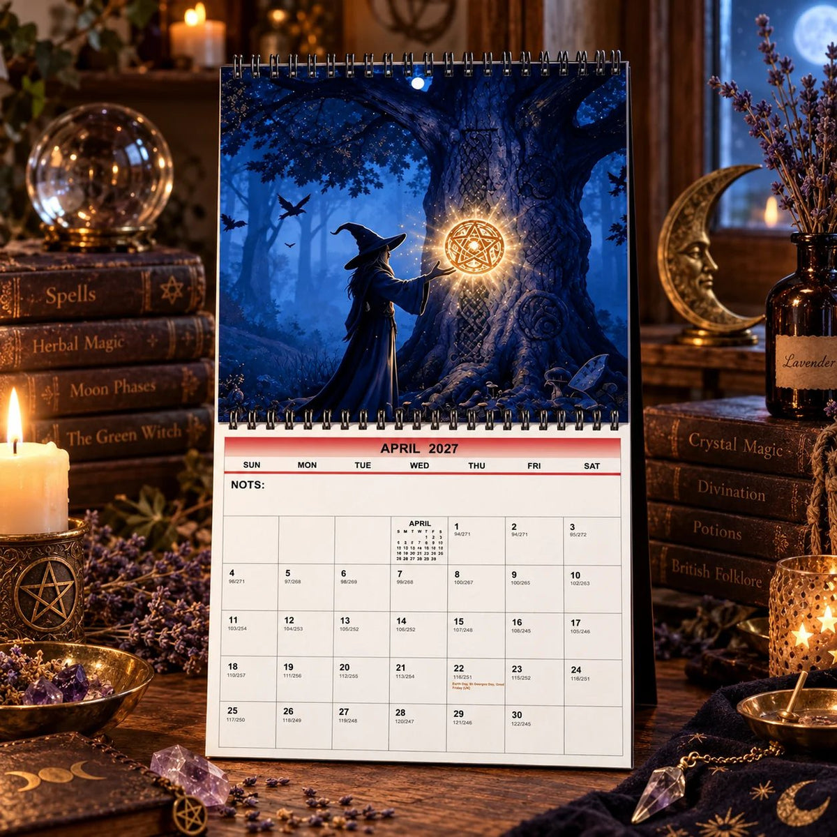Witches’ Calendar 2027 Wall Calendar