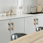 Vintage Walnut Wood Cabinet Pulls