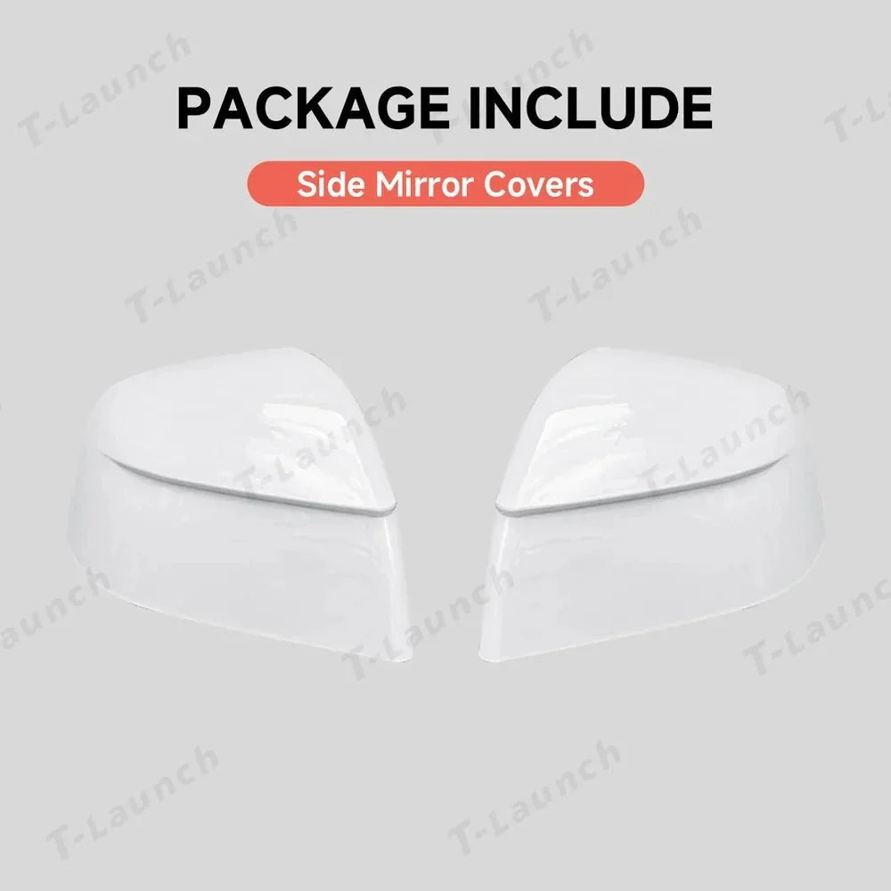 ABS Side Mirror Covers & Door Handle Covers for Tesla Model Y Juniper 2025+ / Model 3 Highland 2024+