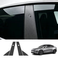 Carbon Fiber A & B Pillar Window Trim Covers for Tesla Model Y 2025+ / Model 3 2024+