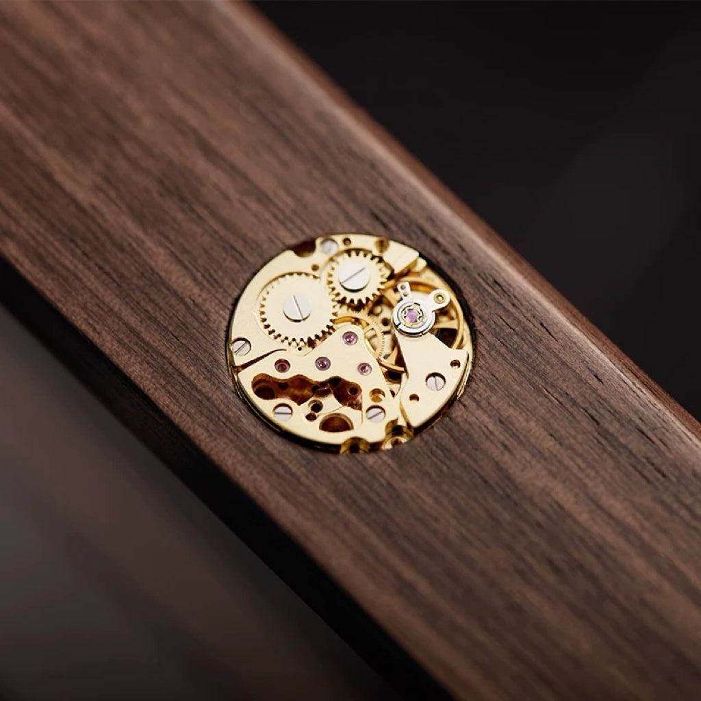 Legacy Walnut Watch Collection Box With Glass Top