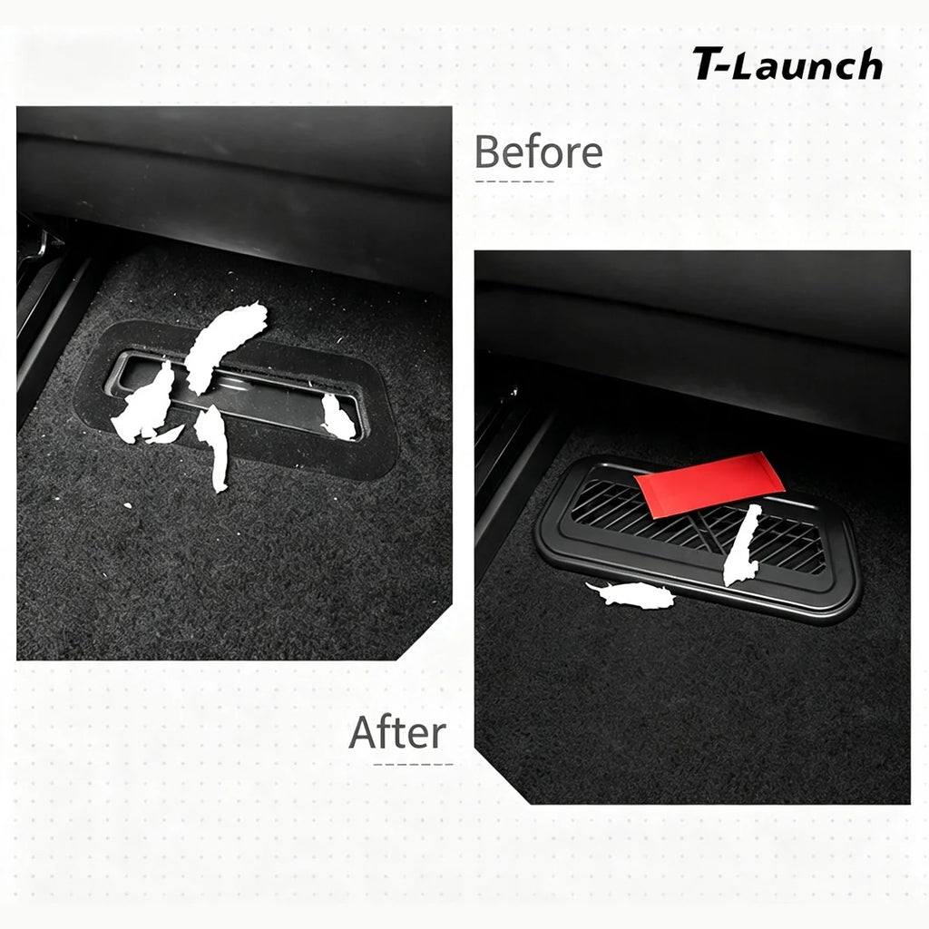 Rear Under Seat Air Vent Grille Cover for Tesla Model S 2023+