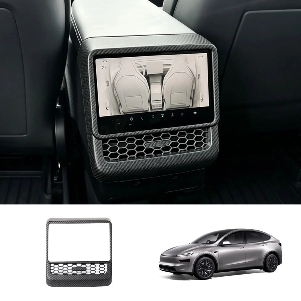 Rear Center Console Air Vent Cover & Lower Kick Panel Protector for Tesla Model Y L 2026+