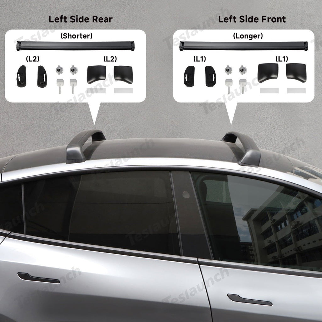 Bundle Save $70: Aluminum Roof Rack Cargo Cross Bars + Rear Trunk Privacy Cargo Cover
