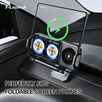 Electric Auto-Clamping & Rotating Wireless Charging Phone Holder for Tesla Model 3/Y/Y L 2024+