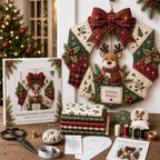 Christmas Fabric Wreath DIY Kit