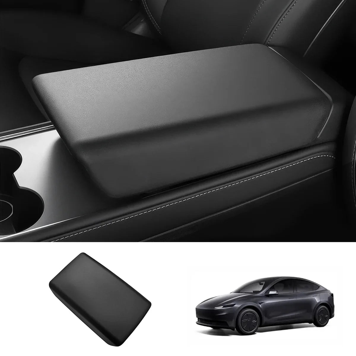 TPE Center Console Armrest Cover for Tesla Model Y Standard 2026+