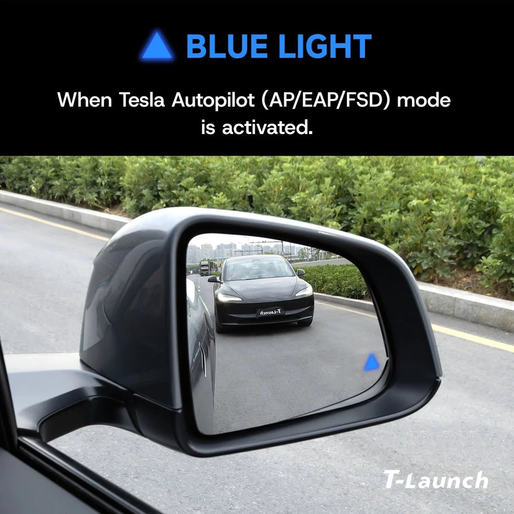 BSD Blind Spot Warning Mirror Glass for Tesla Model 3 2021+ (2PCS Set)