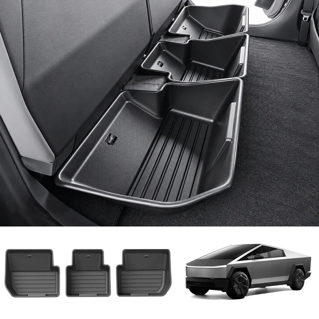 Rear Under-Seat Storage Box for Tesla Cybertruck 2024+
