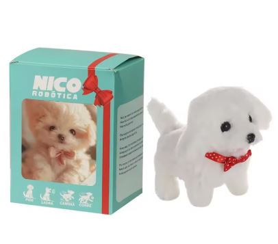 Miroken | Nicoo Interactive Robot Puppy | Walks, Barks, Wags Tail | Plush, Battery-Operated Toy