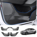 Carbon Fiber Style Door Anti-Kick Protector for Tesla Model Y Juniper 2025+