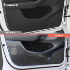 Carbon Fiber Style Door Anti-Kick Protector for Tesla Model Y Juniper 2025+