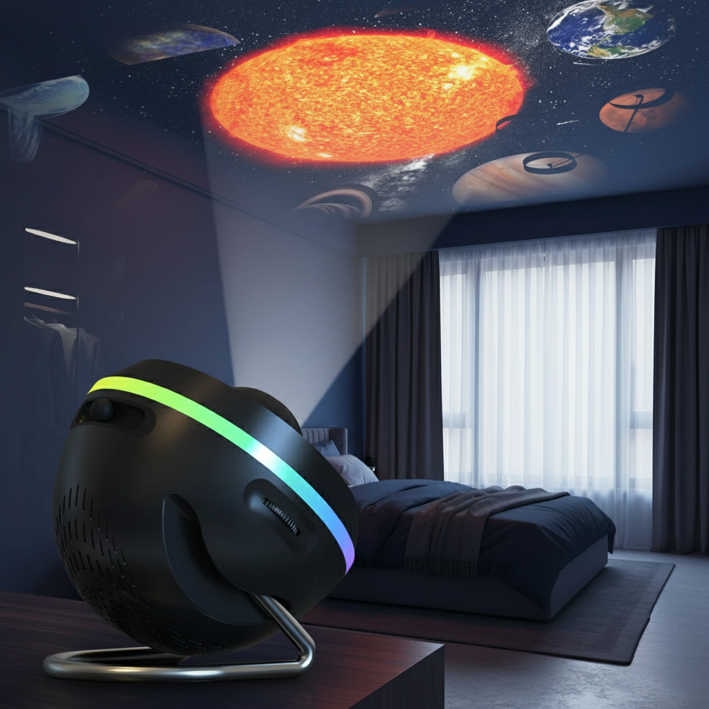 CelestialSphere | 4K Ultra HD Starfield Projector with Extensive Celestial Library | Modern Design for Immersive Home Ambiance
