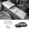 Center Console Panel & Armrest Protective Cover Set for Tesla Model 3 2024+ / Model Y 2025+