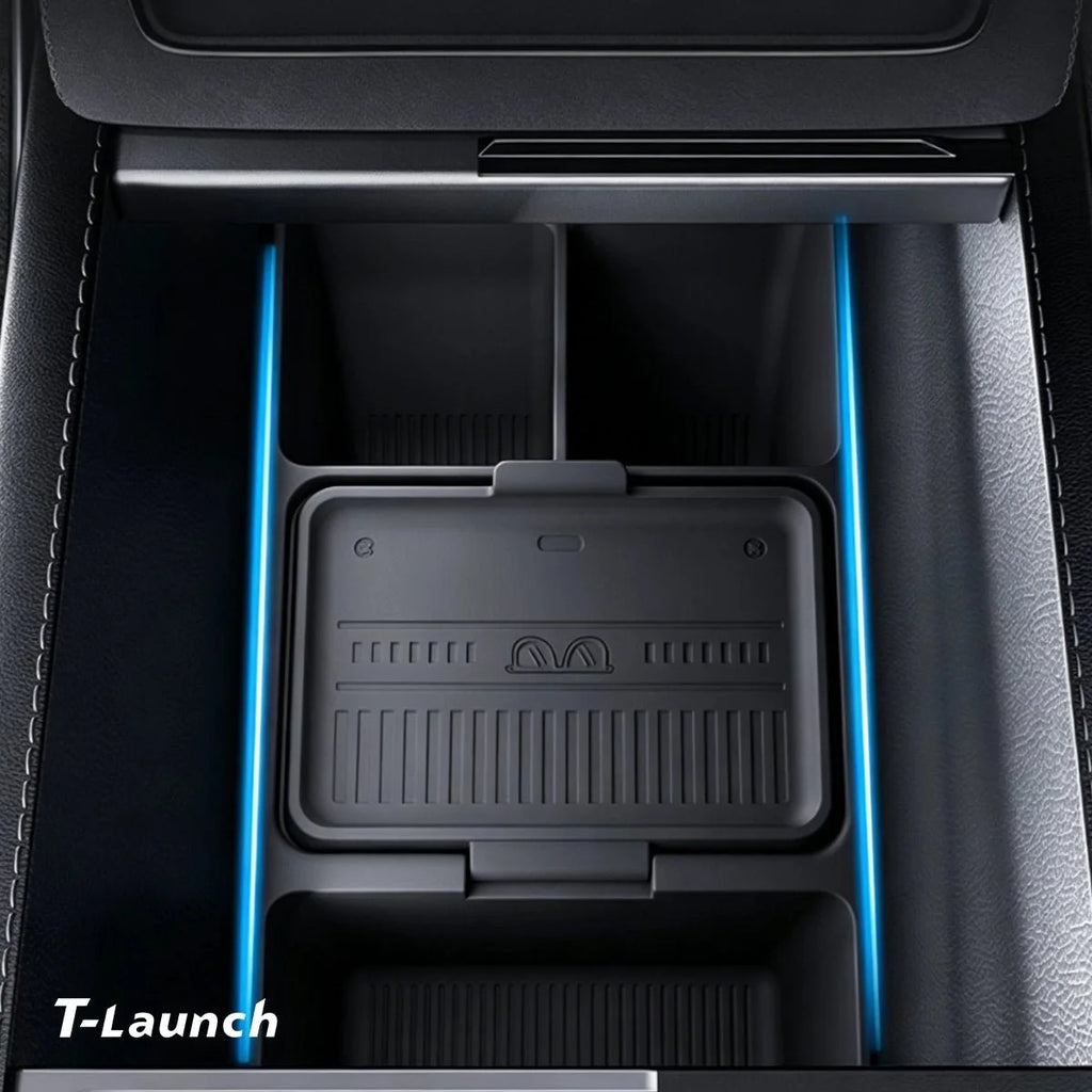 Center Console & Armrest Silicone Storage Organizer Set for Tesla Model Y/Y L 2025+
