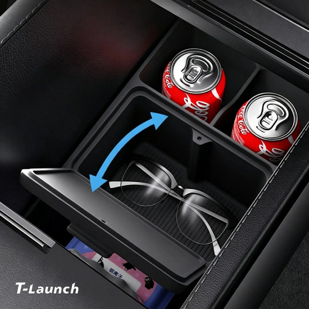 Center Console & Armrest Silicone Storage Organizer Set for Tesla Model Y/Y L 2025+