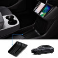 TPE Center Console Lower Storage Organizer Tray for Tesla Model Y Juniper Standard 2025+