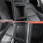 Center Console Organizer Armrest Hidden Storage Box For Tesla Model 3 / Y (2017-2023)
