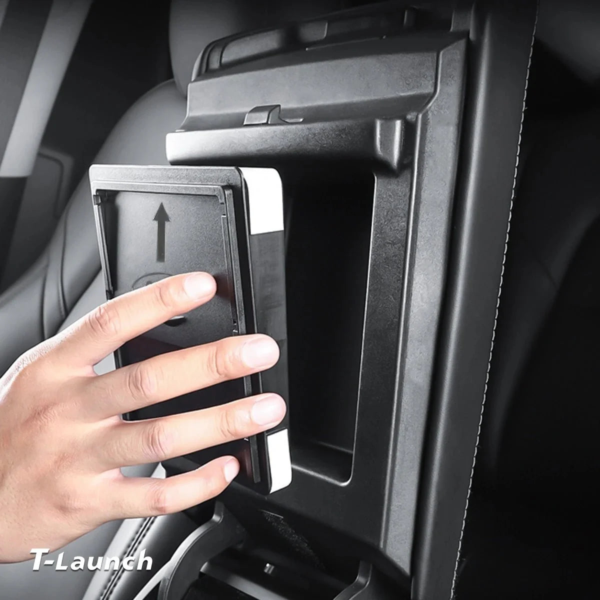 Center Console Organizer Armrest Hidden Storage Box For Tesla Model 3 / Y (2017-2023)