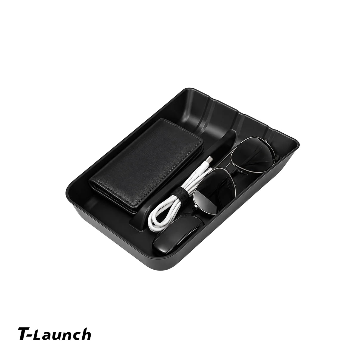 TPE Center Console Lower Storage Organizer Tray for Tesla Model Y Juniper Standard 2025+