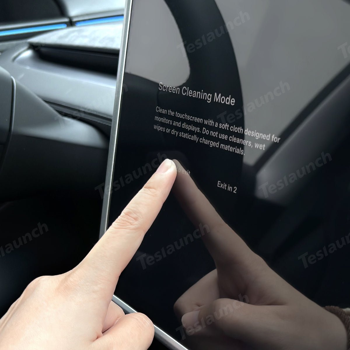 All-in-One Central Screen Tempered Glass & Frame Cover for Tesla Model Y Juniper 2025+