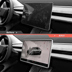 All-in-One Central Screen Tempered Glass & Frame Cover for 2026 New Tesla Model Y Standard