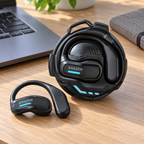 Futuristic Touch Control Bluetooth Earbuds