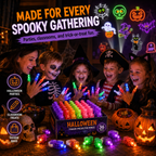 👻🎃 Halloween Finger Projector Rings – LED Party Favors for Kids