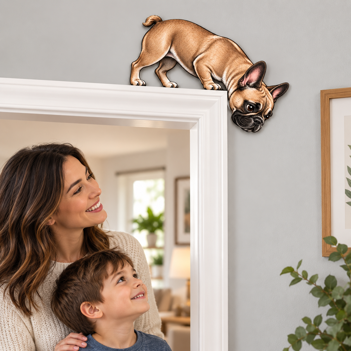Peeking Pup Doorway Topper
