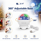 ❤️Christmas Sky Projector – 360° Snow & Santa Light Show