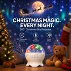 ❤️Christmas Sky Projector – 360° Snow & Santa Light Show