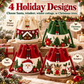 ❤️Handmade Christmas Crochet Bucket Bag