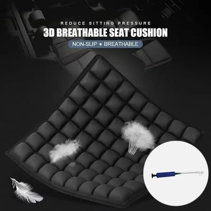ComfortLift | Air Seat Cushion with 64 Air Chambers for Pressure Relief | Portable Design for On-the-Go Comfort