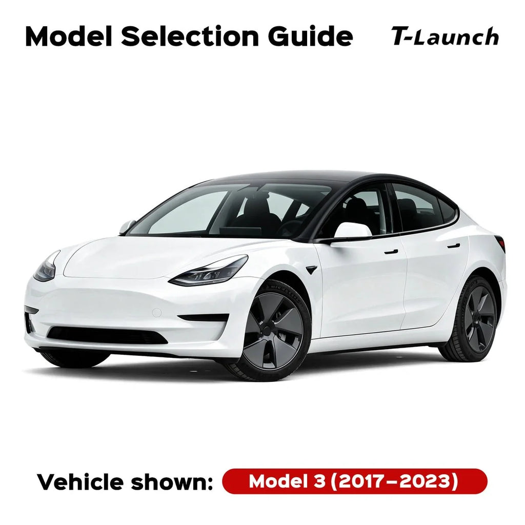 Chrome Delete Blackout Vinyl Overlay for  2017-2023 Tesla Model 3 - Matte Black