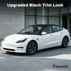 Chrome Delete Blackout Vinyl Overlay for  2017-2023 Tesla Model 3 - Matte Black