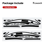 Chrome Delete Blackout Vinyl Overlay for  2017-2023 Tesla Model 3 - Matte Black