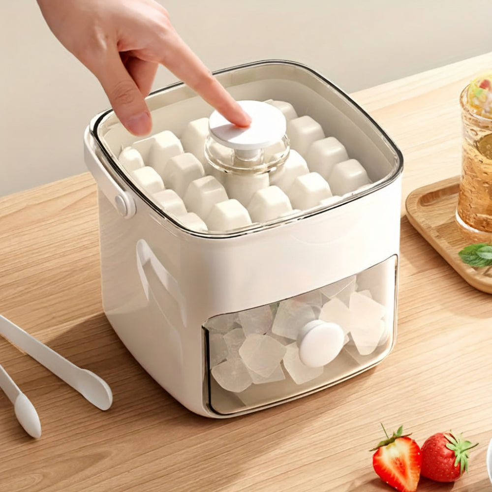 Countertop Ice Cube Maker | Fast Ice Production with Quiet Operation | Compact Design for Home and Office