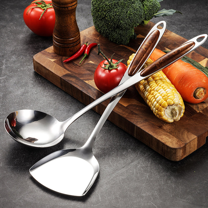 Culinary Collection | Stainless Steel Kitchen Utensil Set with Ergonomic Handles | Essential Cooking Tools for Professional Chefs