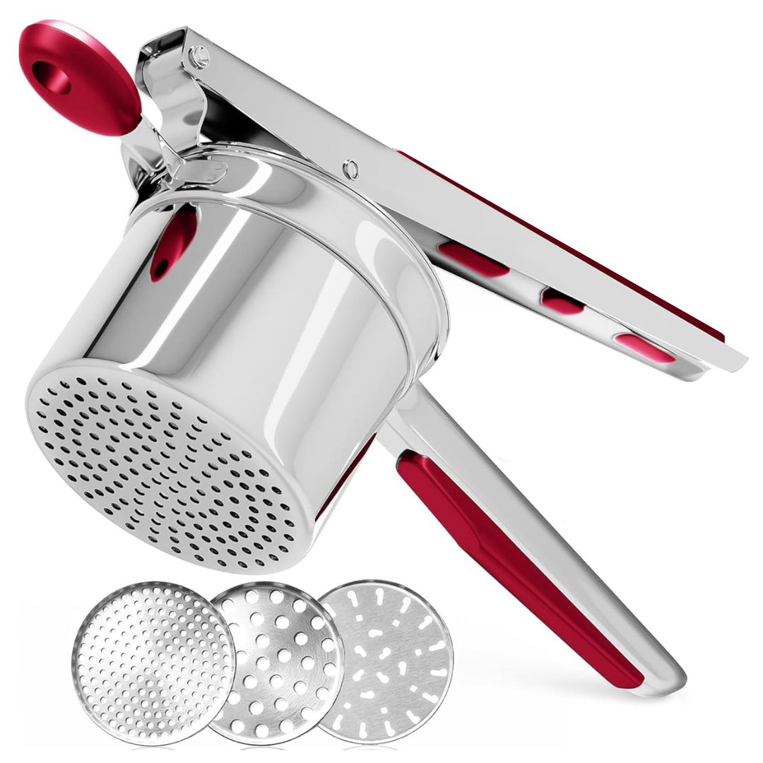 Culinary Master | Heavy Stainless Steel Potato Masher with 15oz Capacity | Durable Tool for Perfectly Smooth Mashed Potatoes