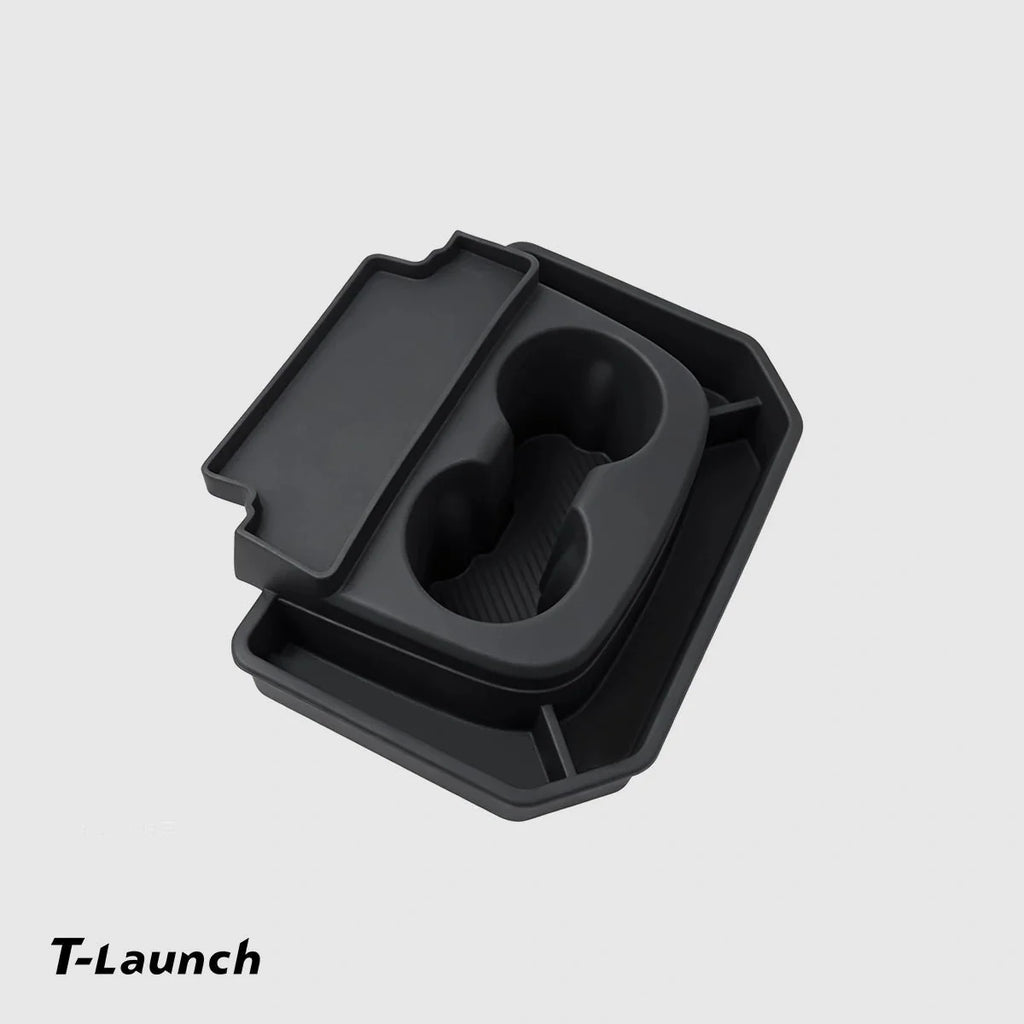 Cup Holder Insert Center Console Storage Organizer for Tesla Model Y Standard 2026+