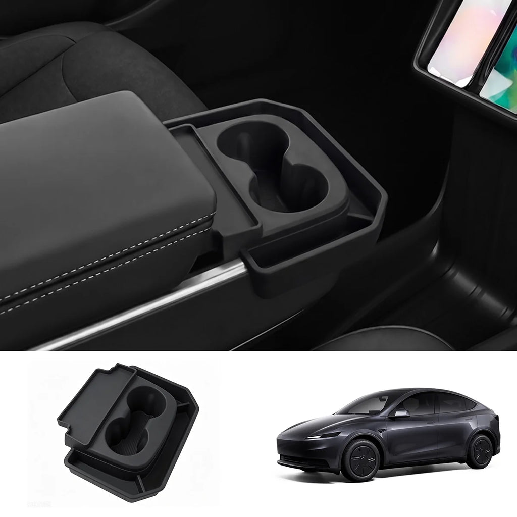 Cup Holder Insert Center Console Storage Organizer for Tesla Model Y Standard 2026+