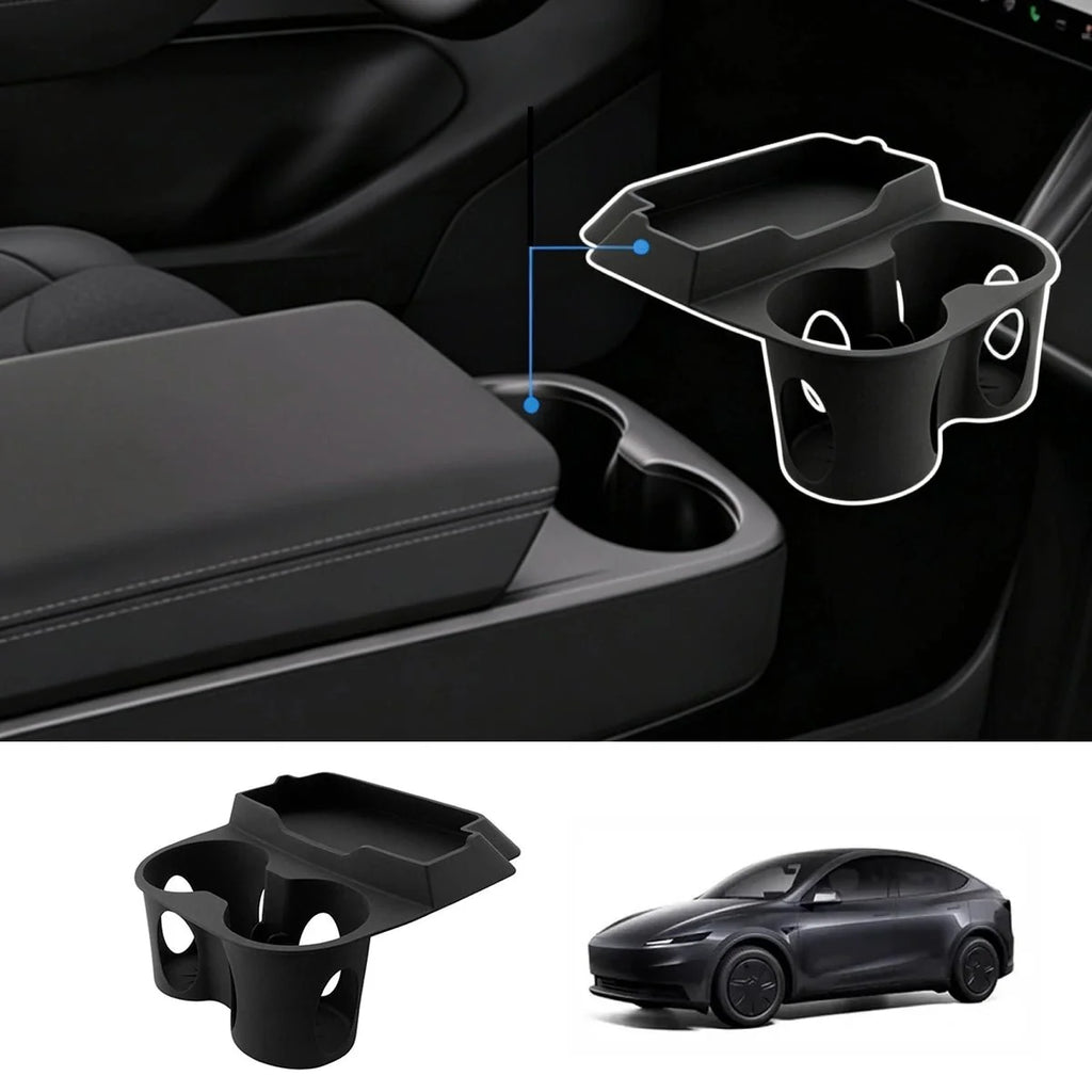 Center Console Cup Holder & Sunglasses Organizer for Tesla Model Y Standard 2025+