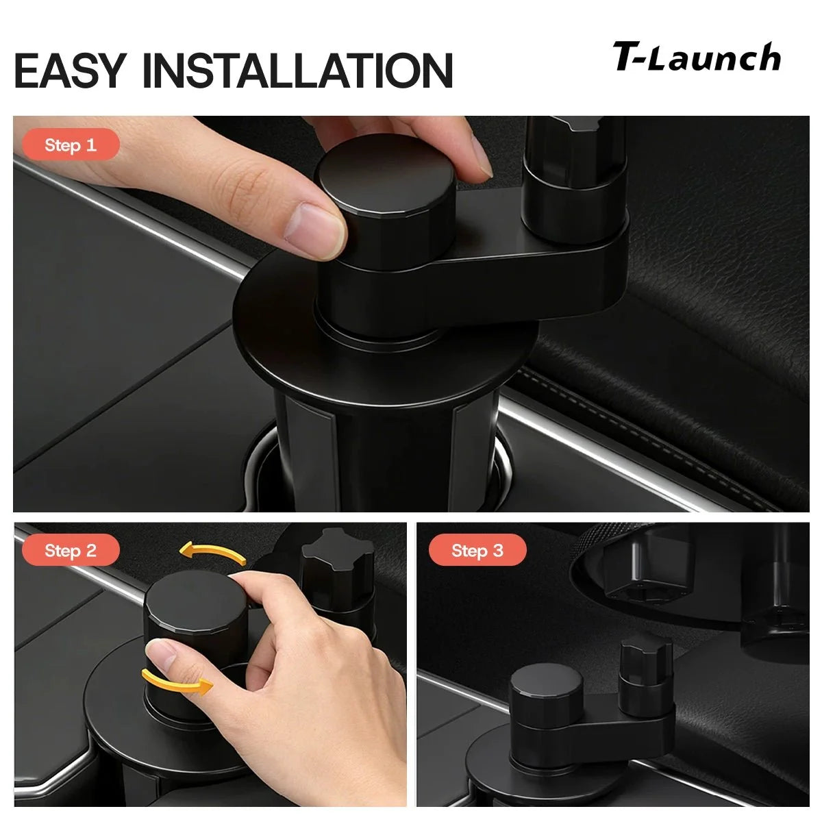360° Rotatable Cup Holder Tray Table for Tesla Model 3/Y/S/X