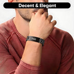 ⌚Masculine Watch Band Link Bracelet –🎁  Personalized Jewelry Gift for Dad, Husband, Boyfriend